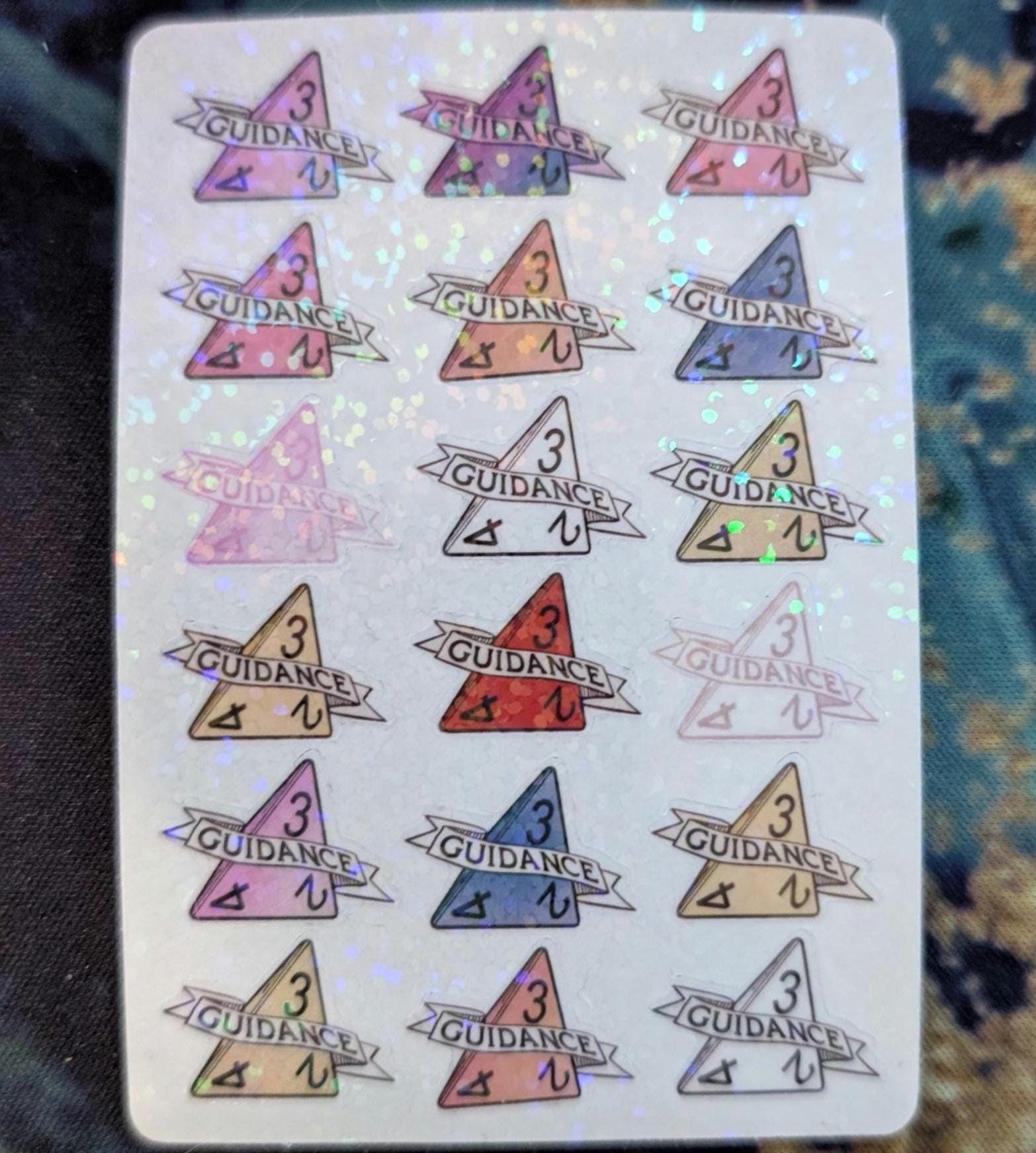 Guidance Cantrip sticker sheet
