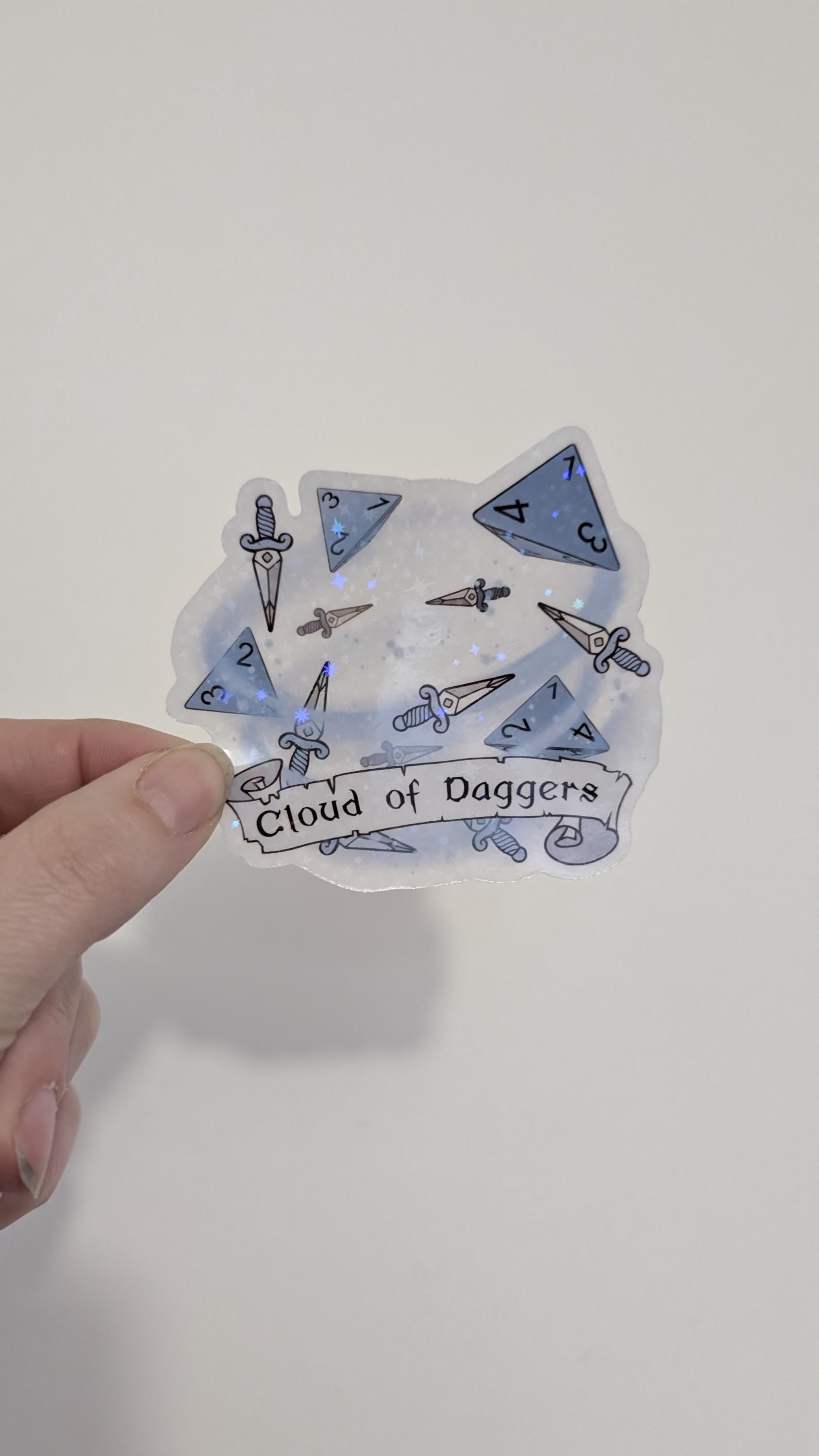 D&D Cloud of daggers Sticker