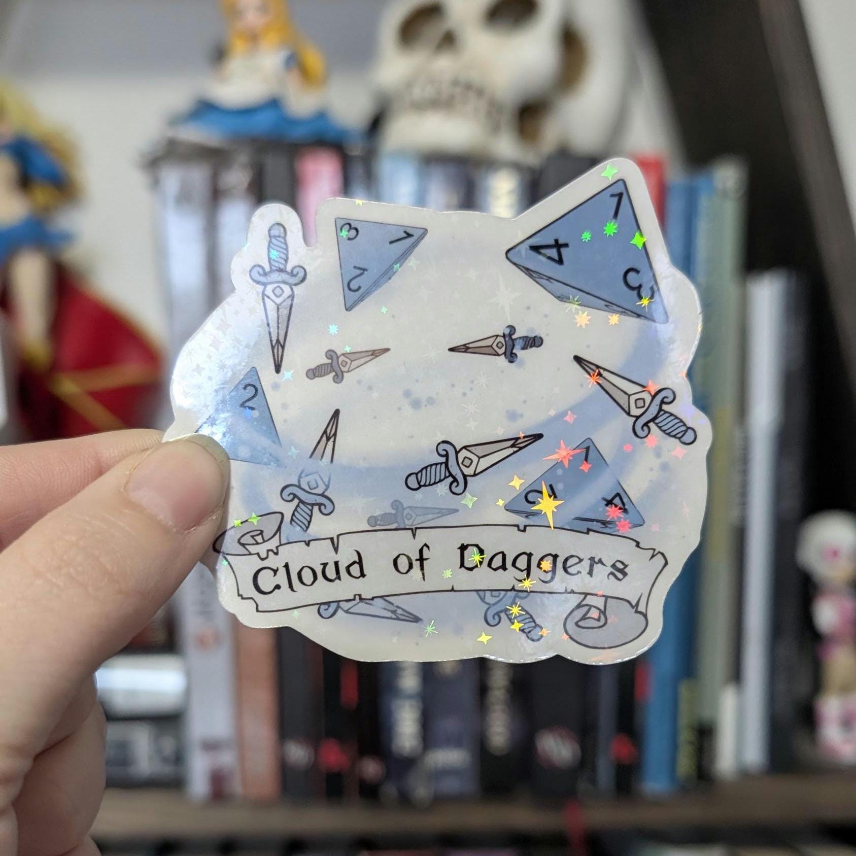 D&D Cloud of daggers Sticker