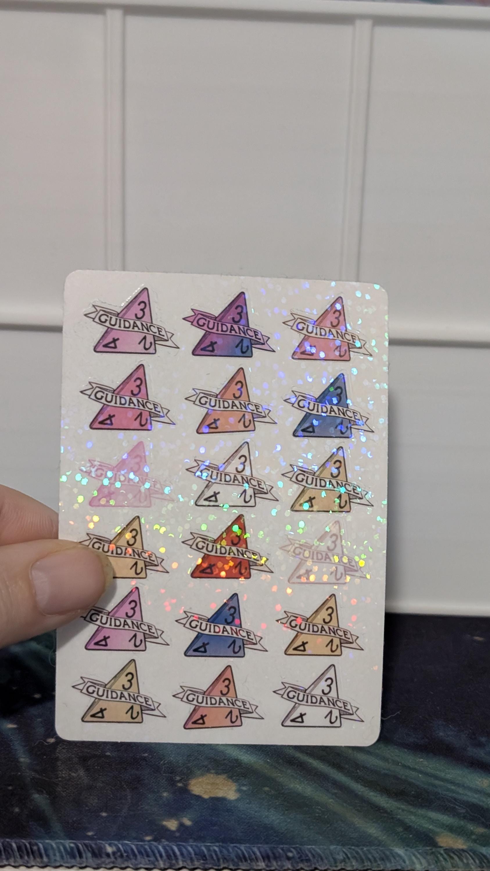 Guidance Cantrip sticker sheet