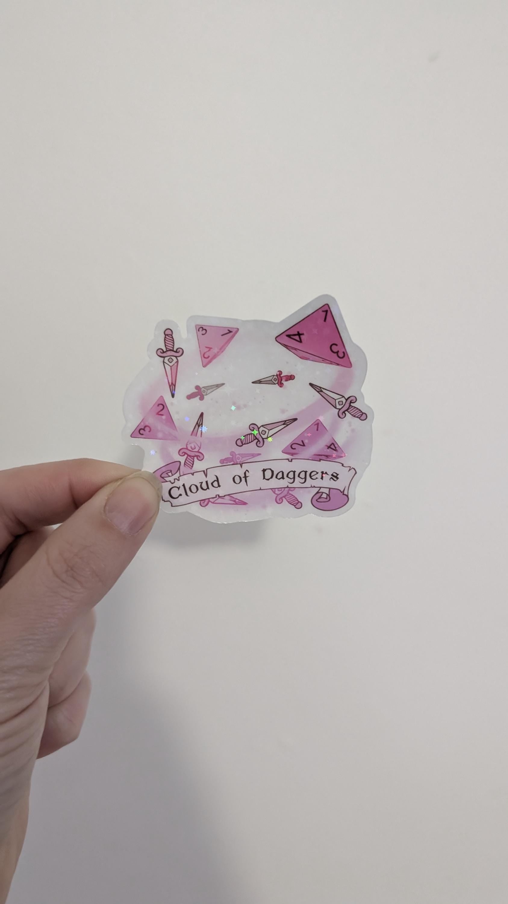 D&D Cloud of daggers Sticker