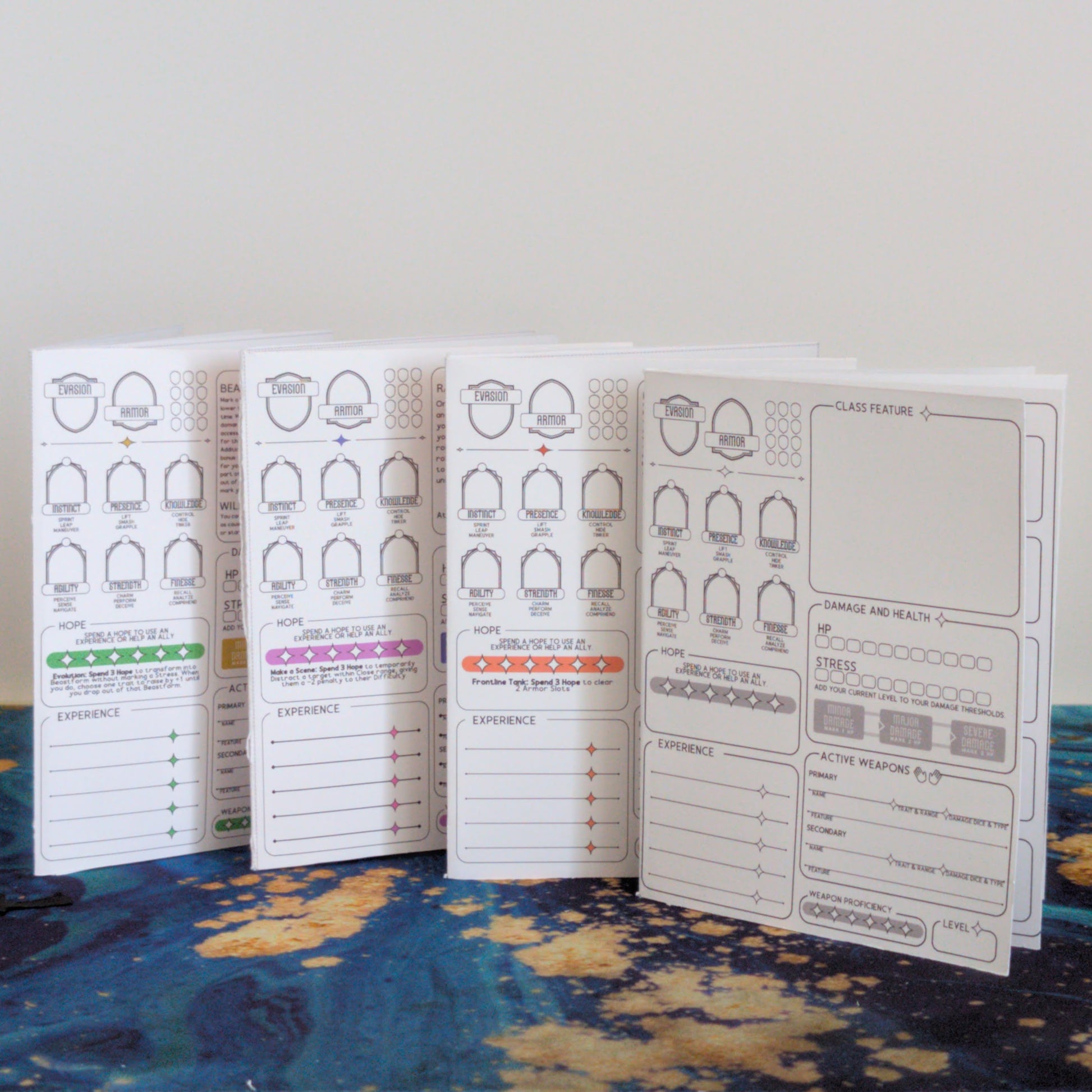 Daggerheart pocket character sheet - printable download