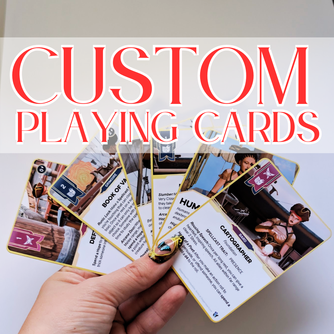 custom trading card pack - 6 cards | make your own tcg cards | collectable playing cards