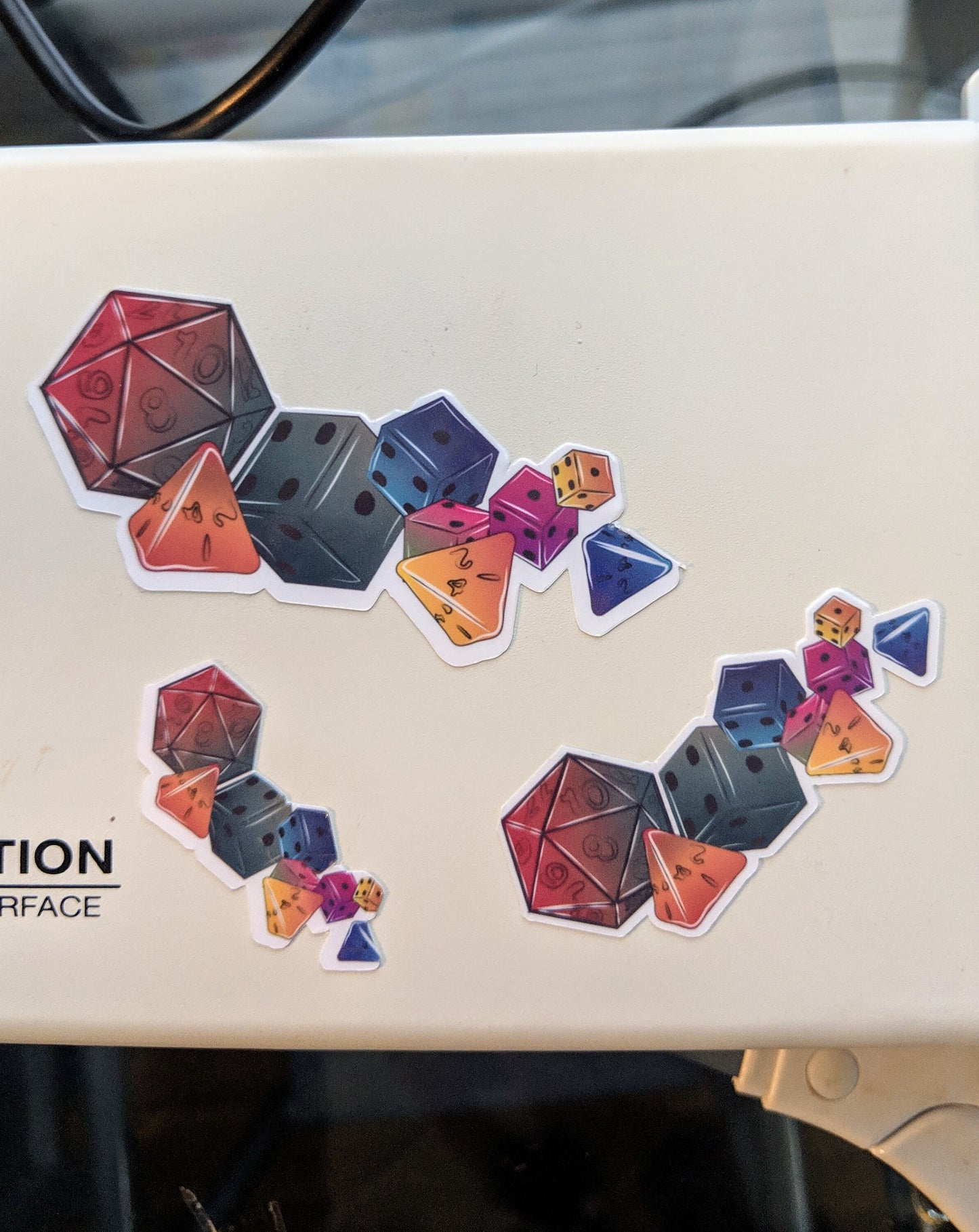 Large Multi Dice Sticker