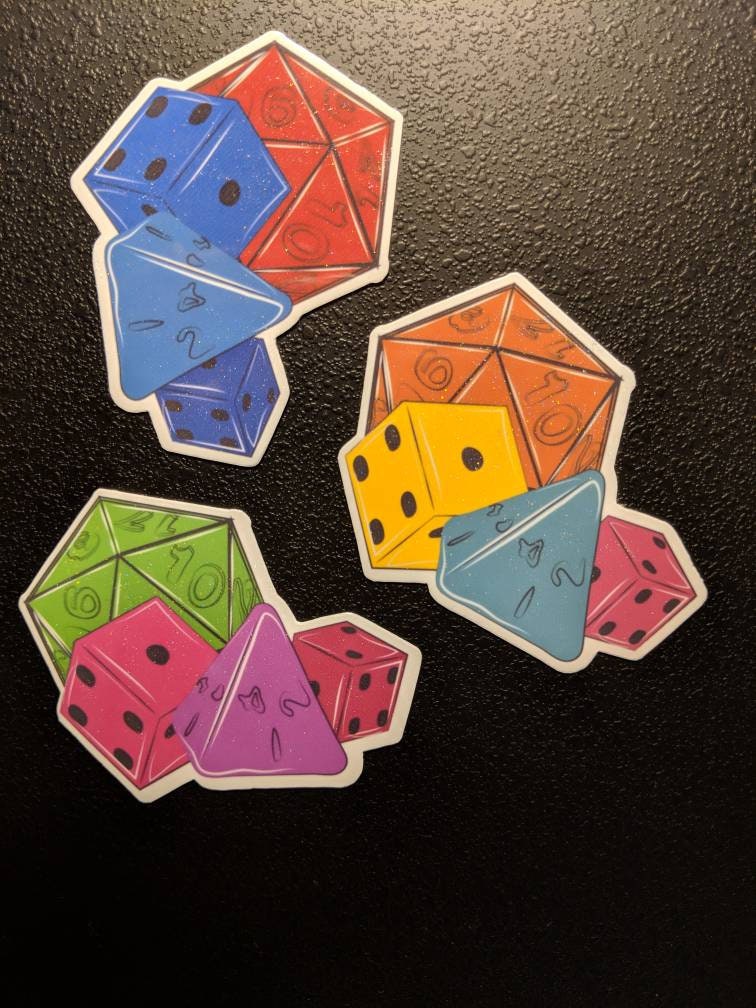 Multi dice sticker