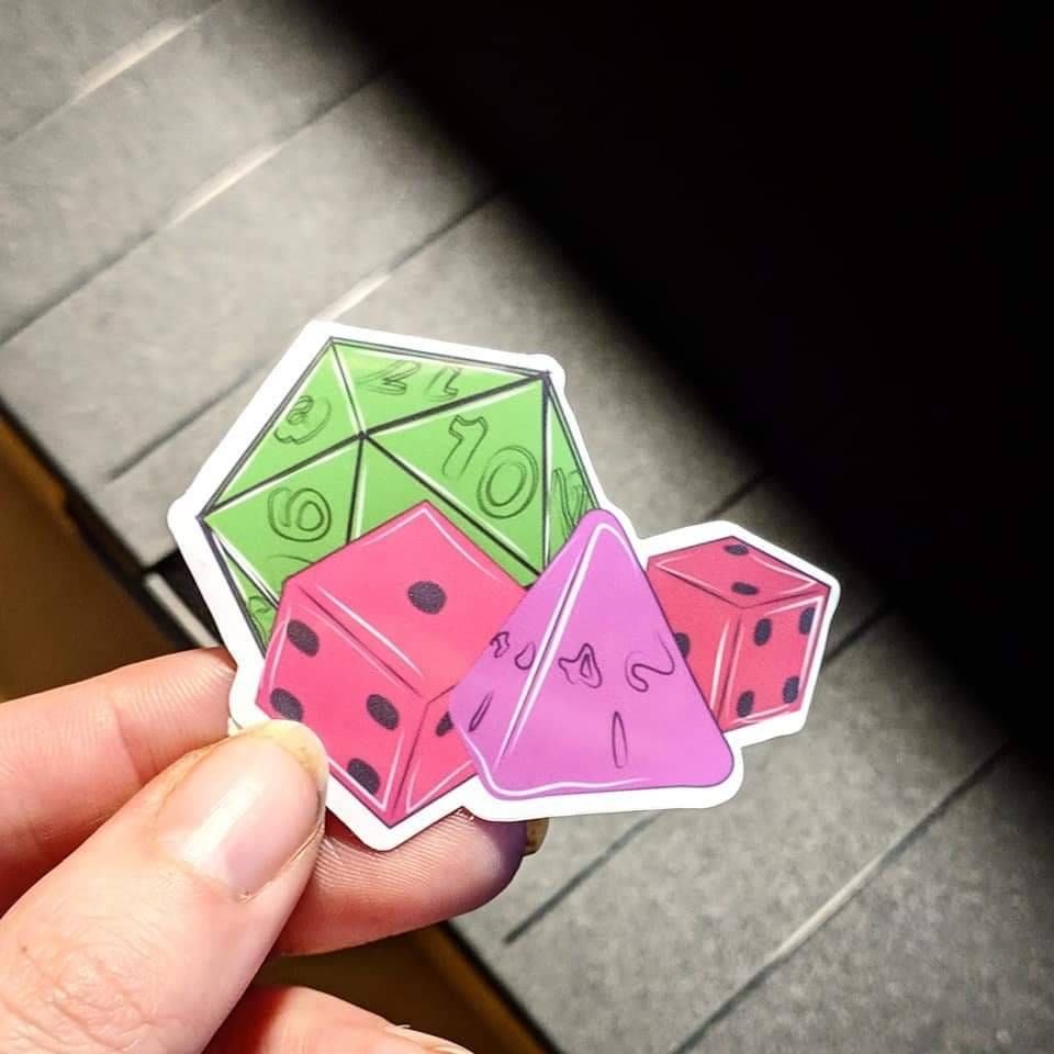 Multi dice sticker