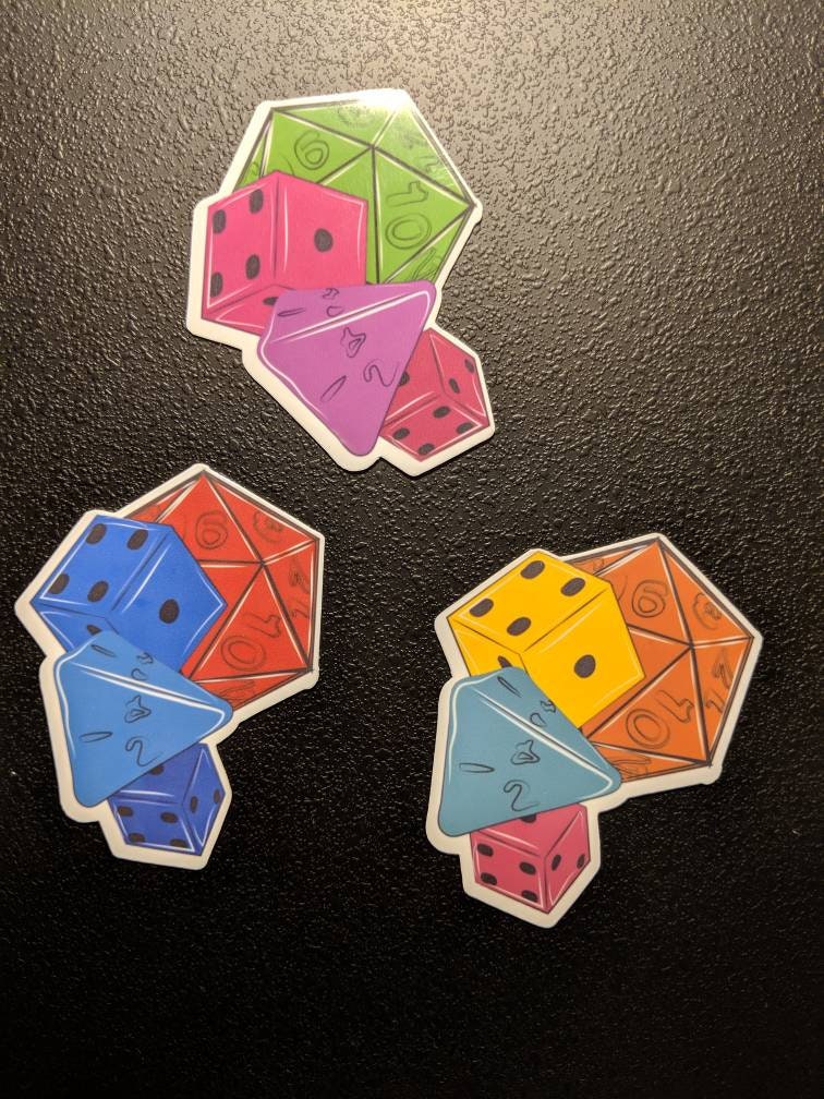 Multi dice sticker