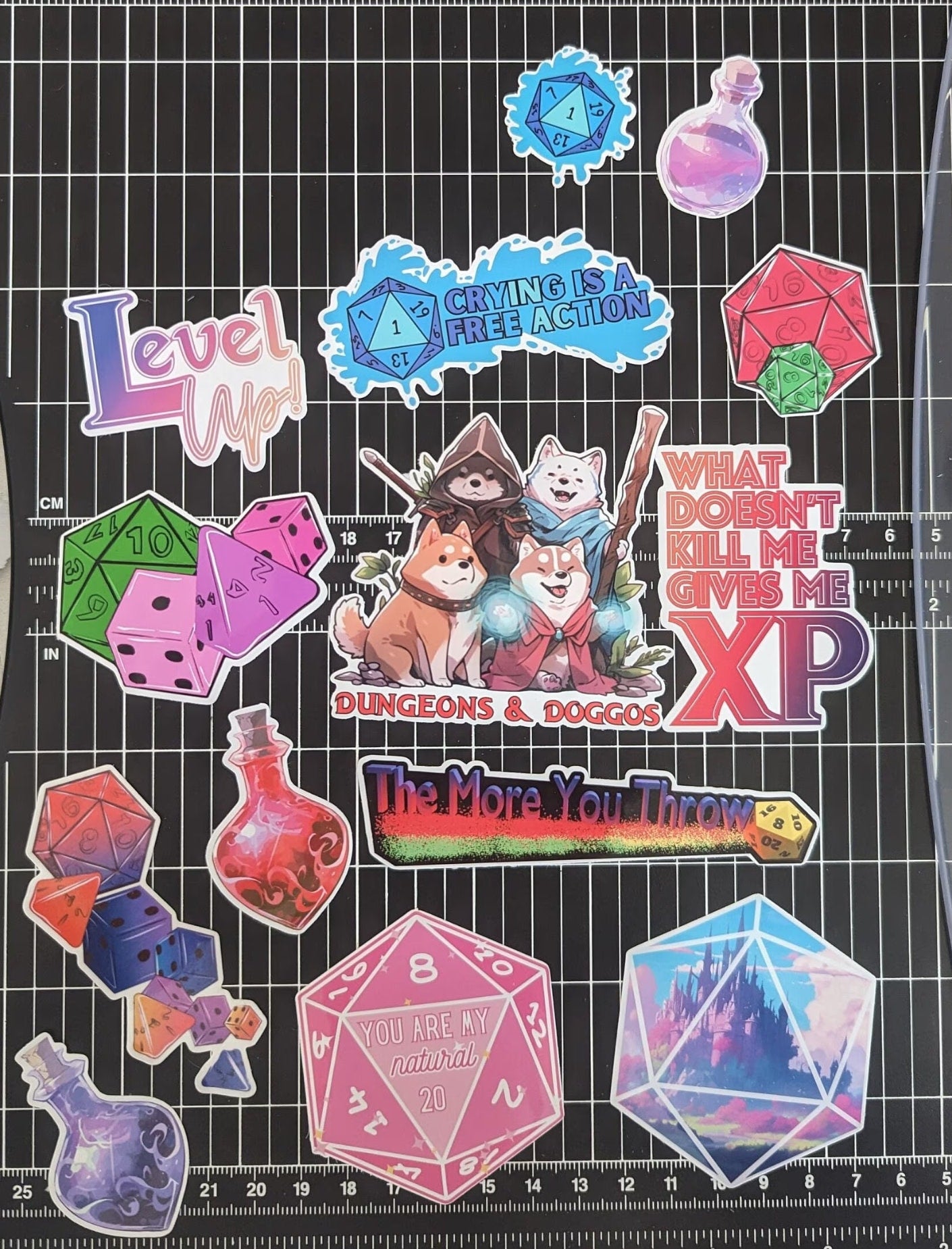 Handmade Custom Stickers! Waterproof!