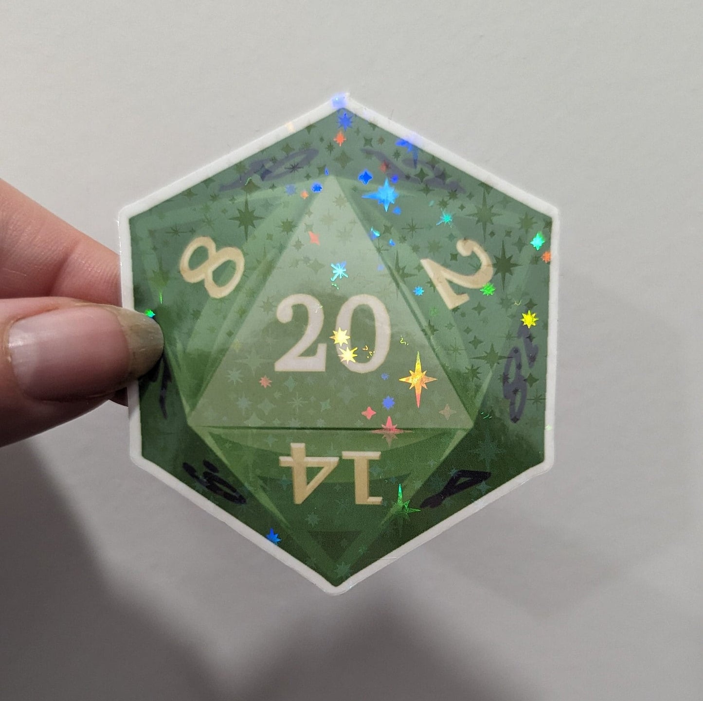 D20 Crit fail/success 2PC | Sparkle | 5 Colors