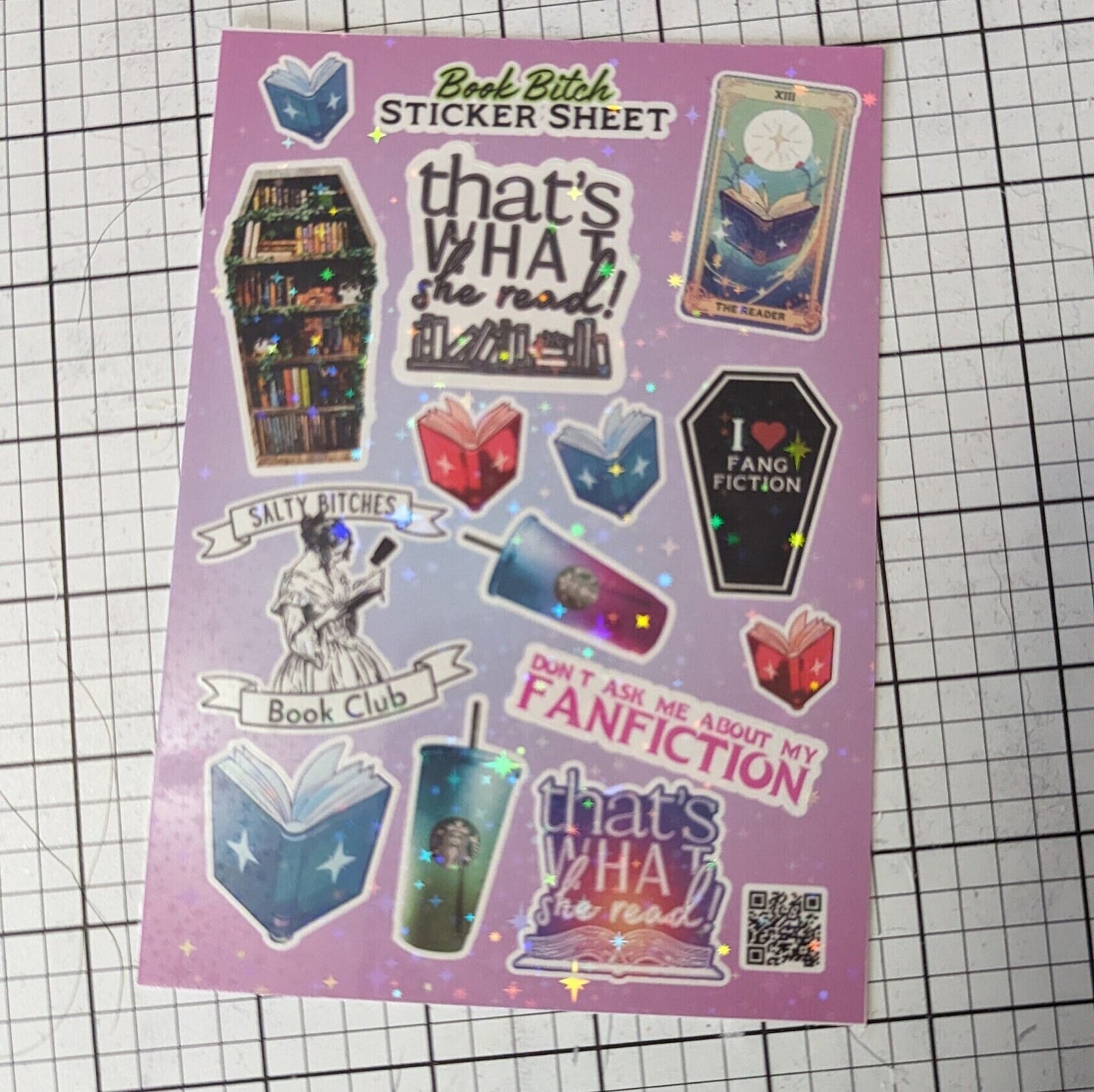 Book Bitch sticker sheet