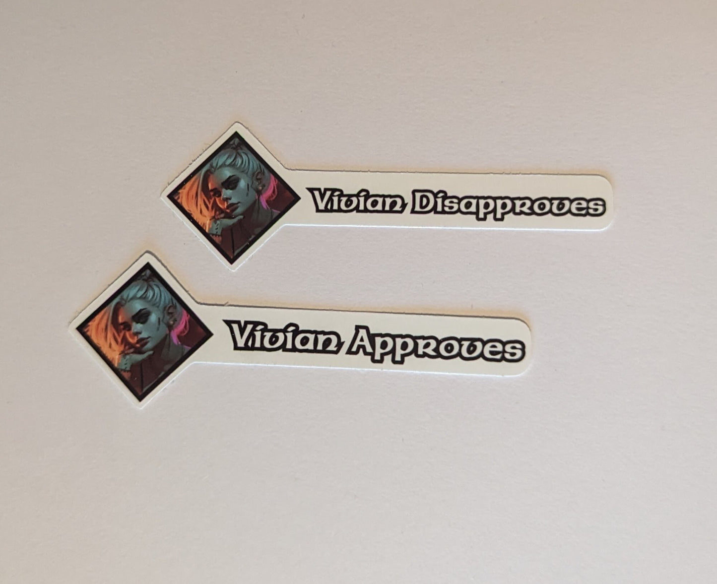 Custom Character Approval/Disapproval Stickers