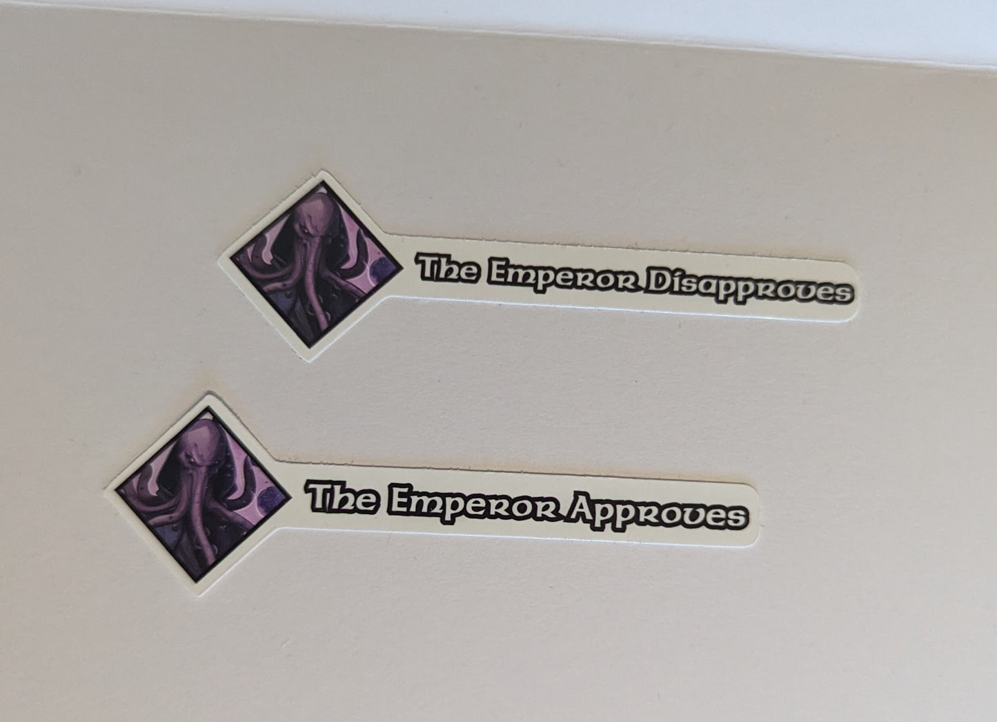 Custom Character Approval/Disapproval Stickers