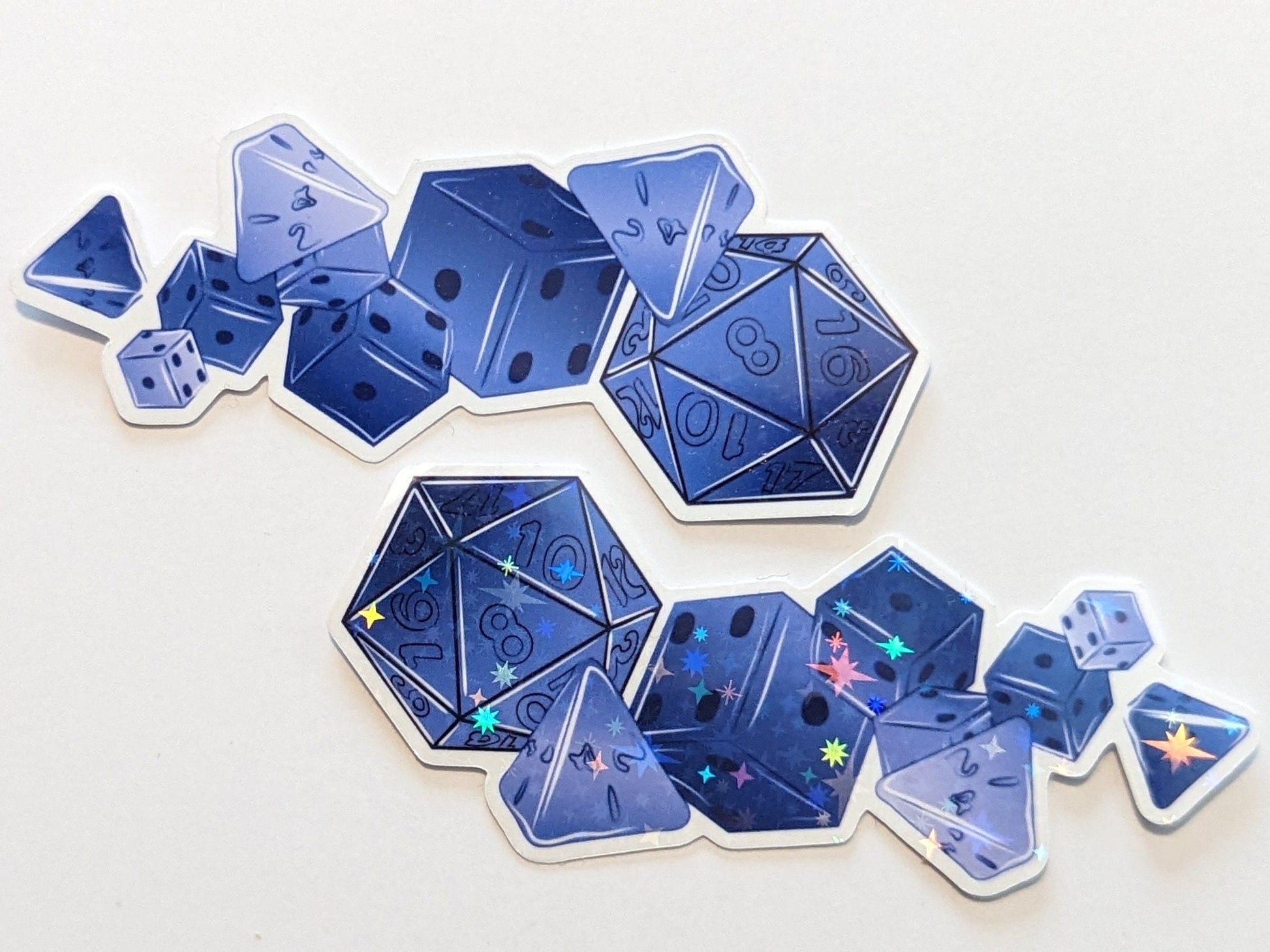 Multi Dice Sticker | Blue