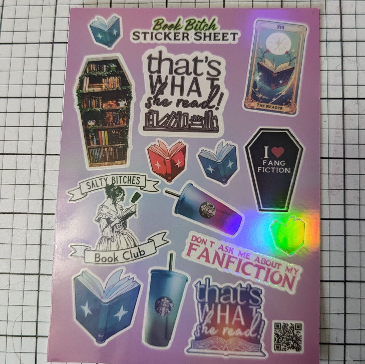 Book Bitch sticker sheet