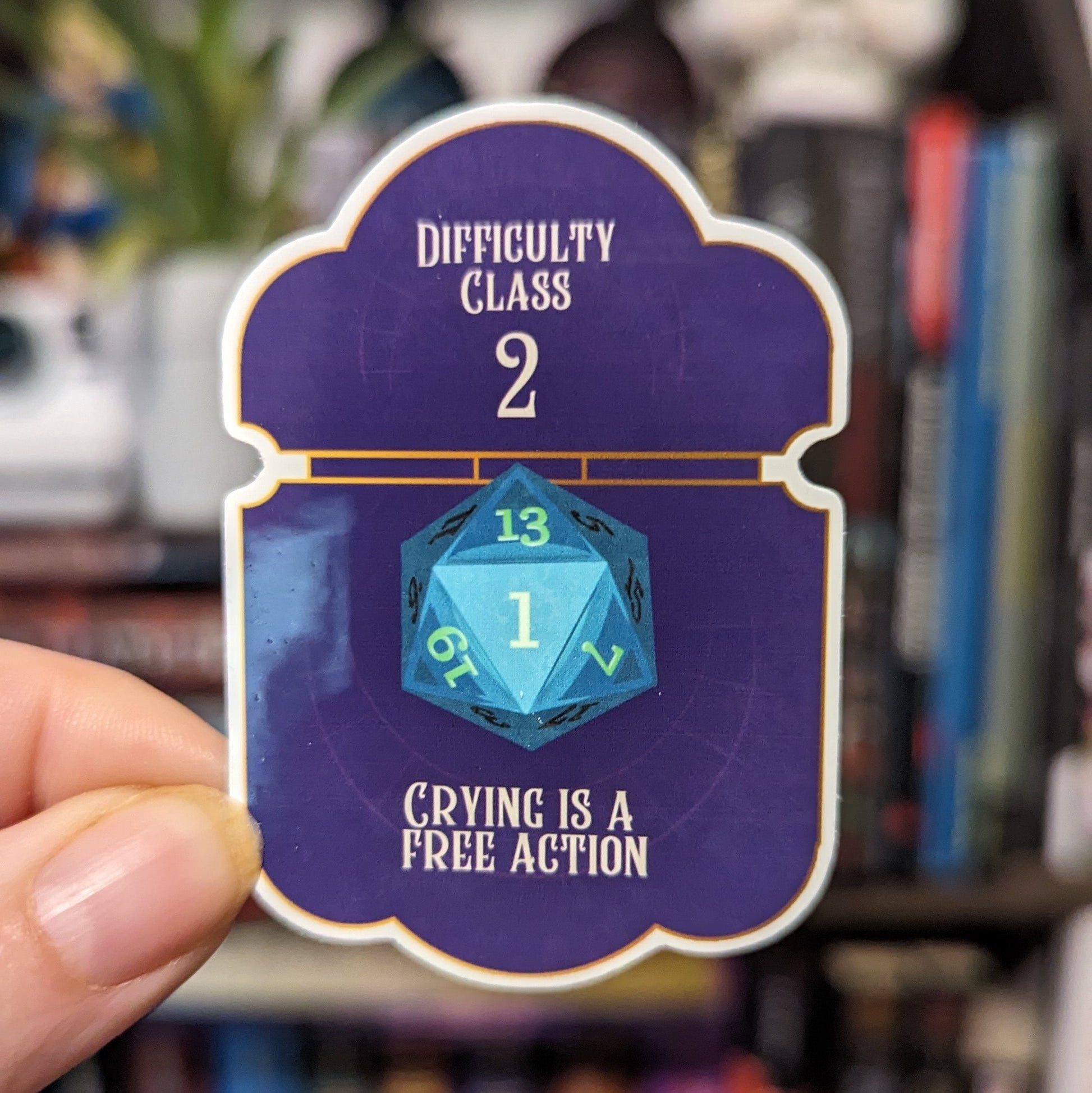 Crying is a free action