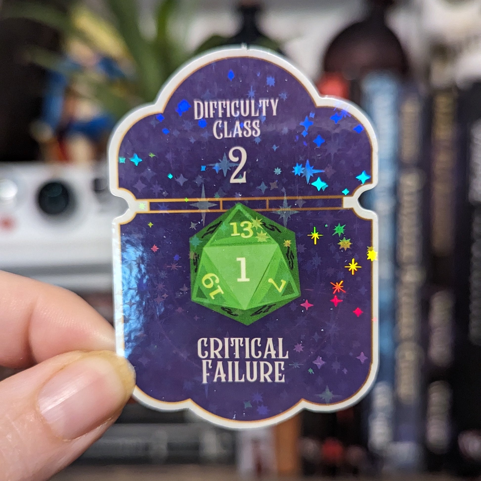 D20 dice roll sticker bundle | 16 pack