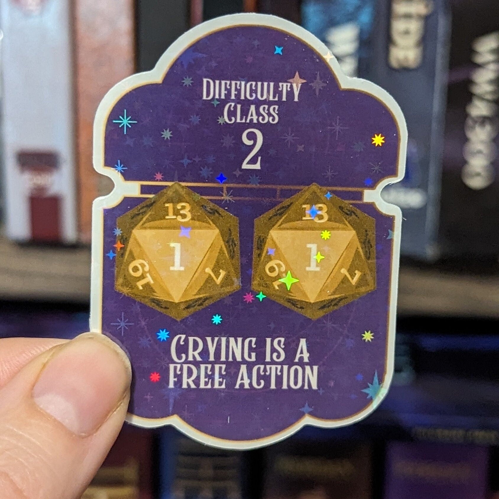 Crying is a free action with advantage