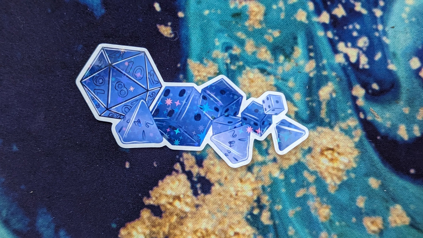 D&D Sticker Pack | blue | potions and dice - 20PC