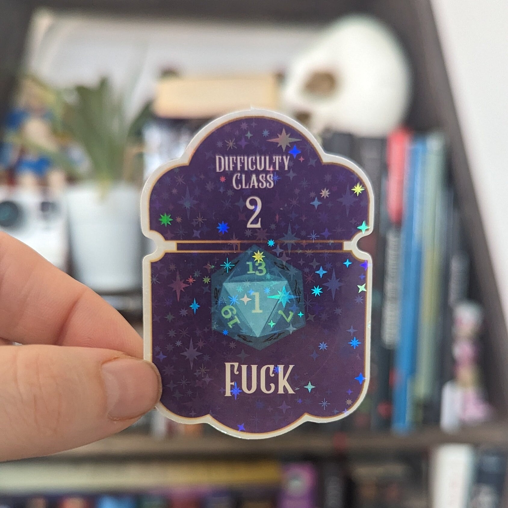 Fuck | D20 critical failure DND sticker