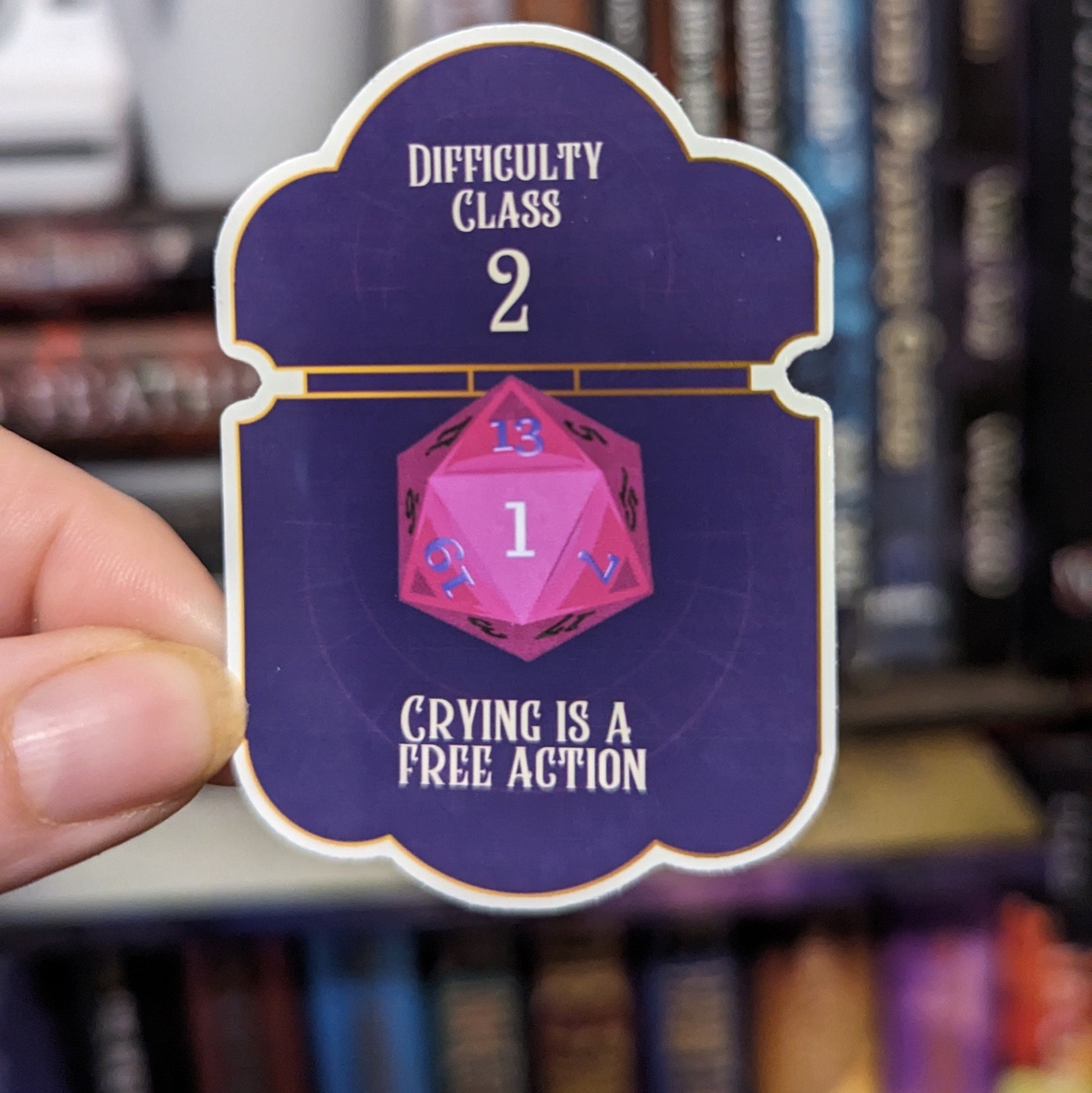 Crying is a free action