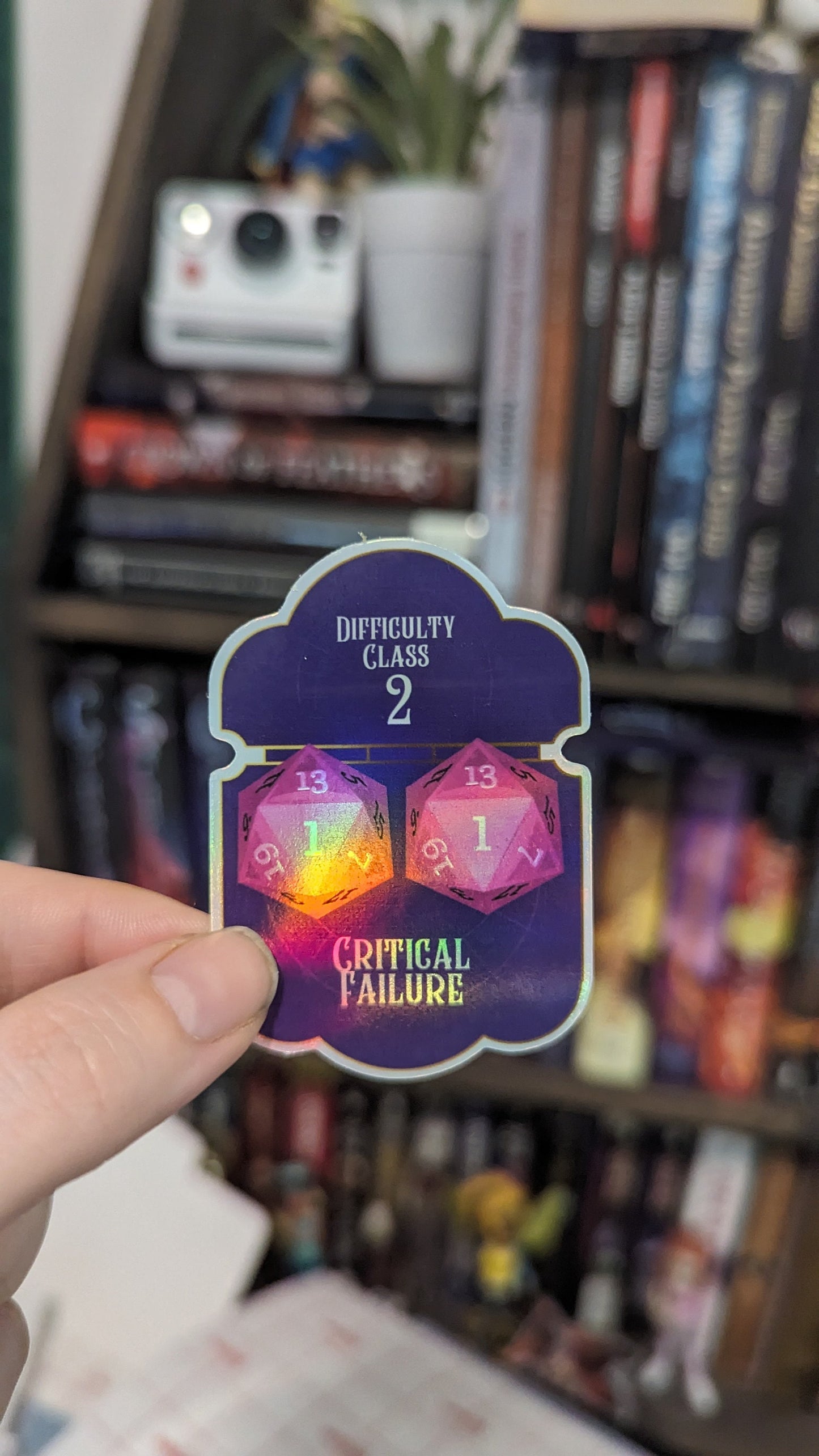 Critical failure with advantage | bg3 inspired | waterproof | sparkle, holographic or glossy