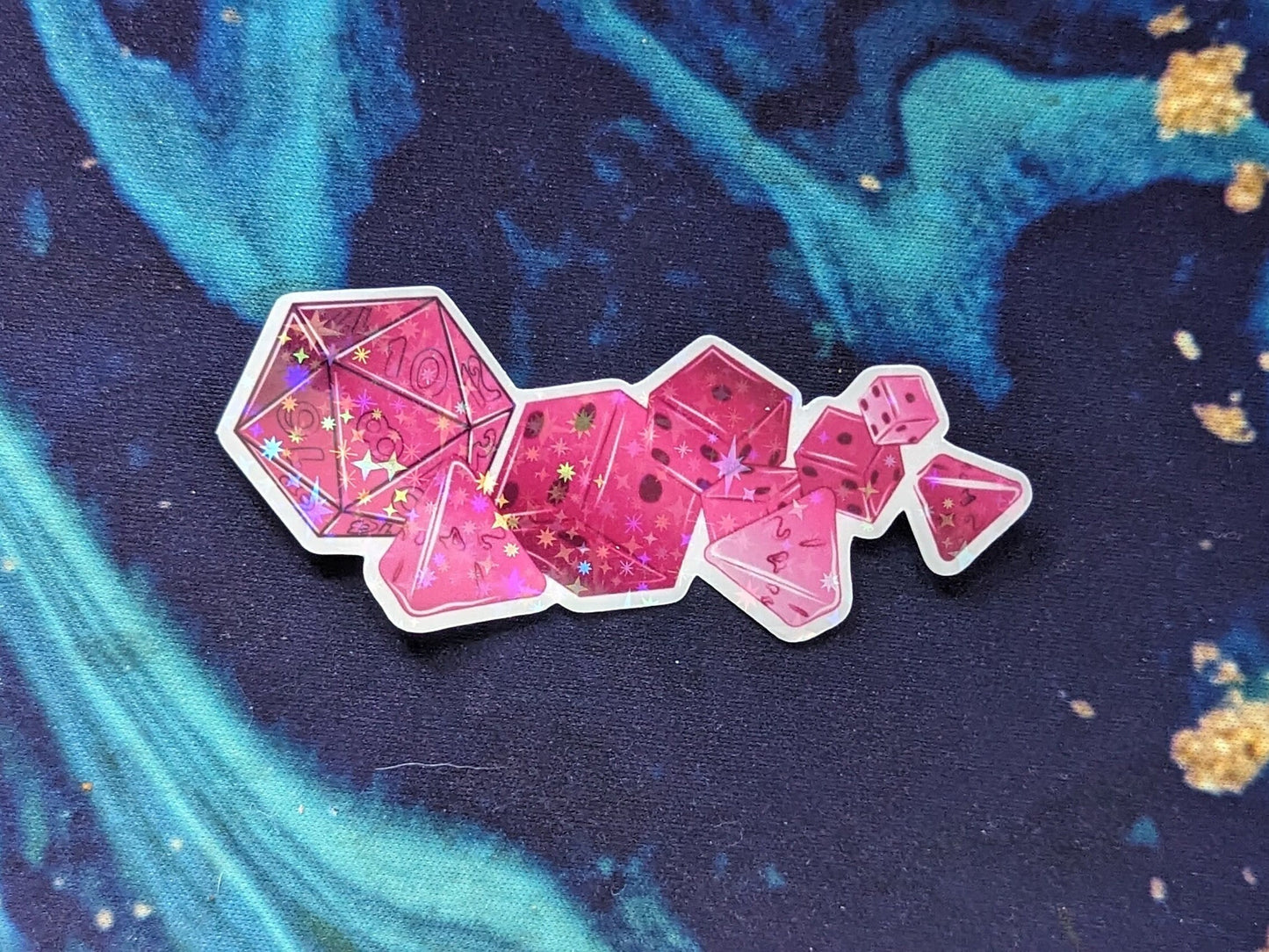 Multi Dice Sticker | pink