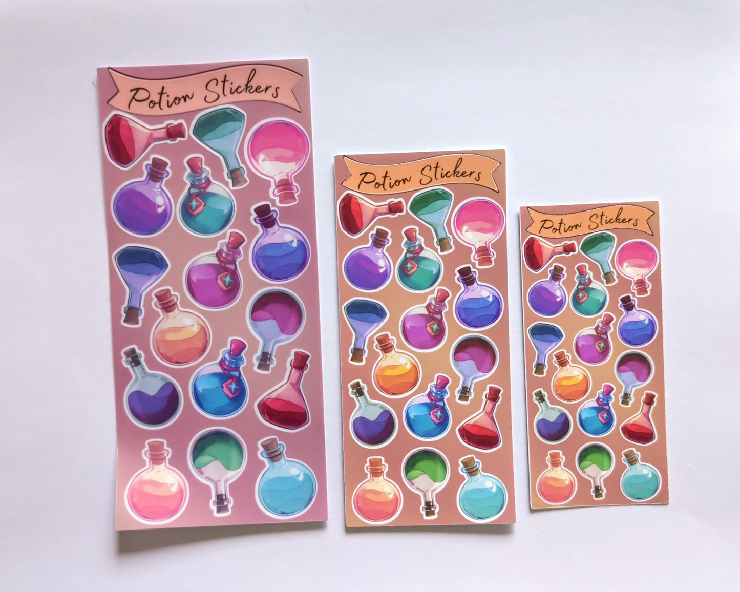 Potions sticker sheet | laminated, waterproof | journaling and other uses