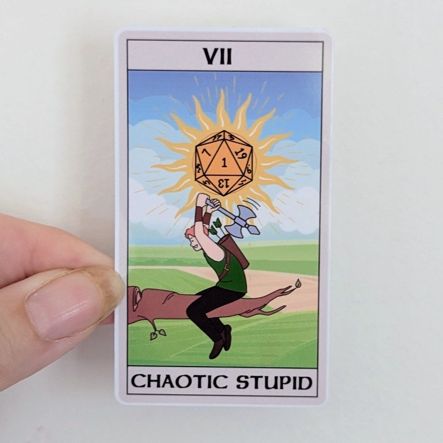 Chaotic Stupid Tarot Daylight | D20 | waterproof | vinyl | laminated