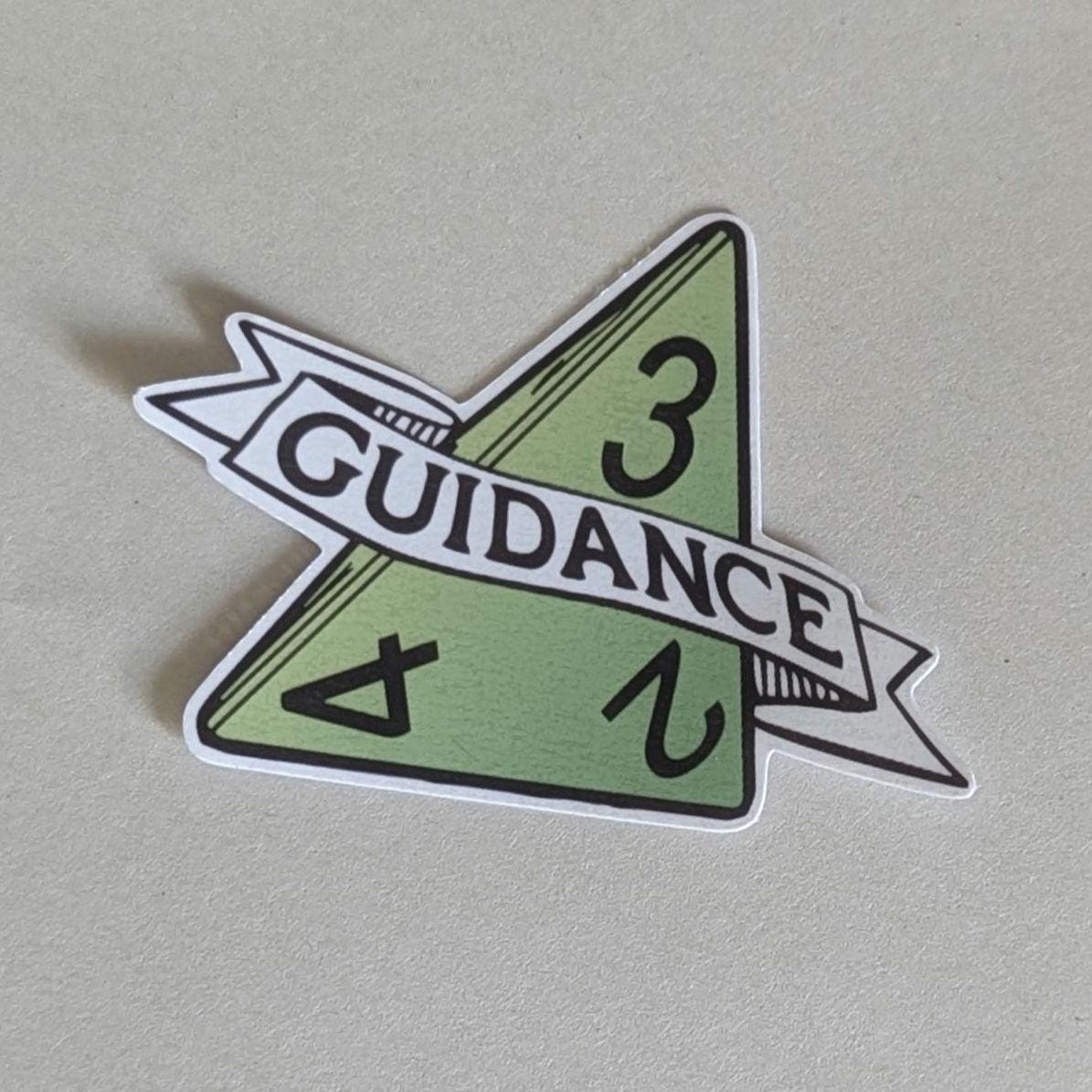 Guidance sticker