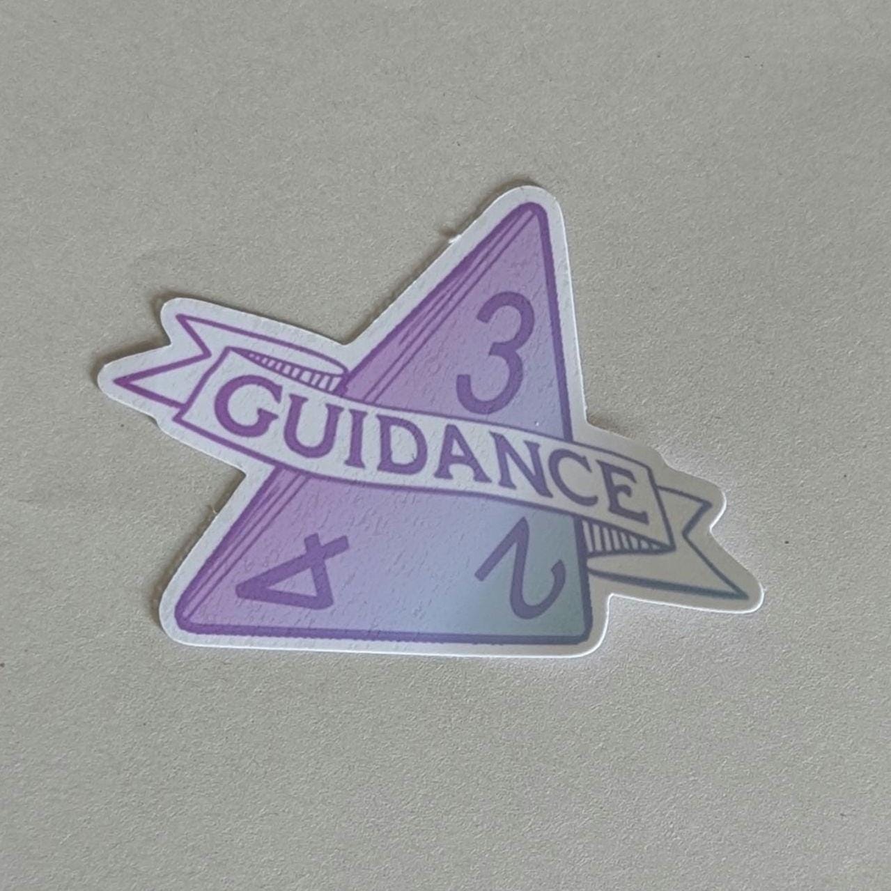 Guidance sticker