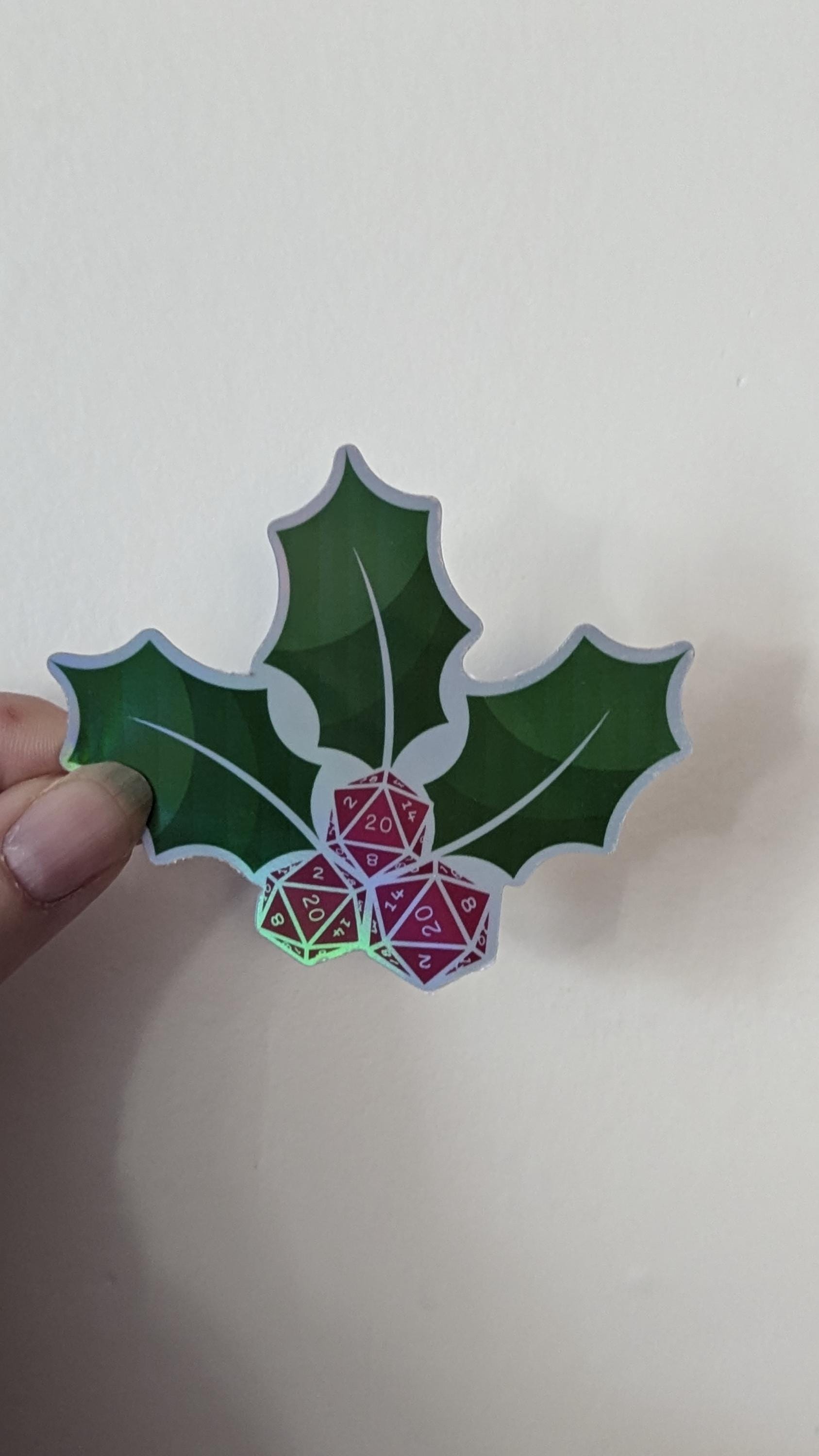 Merry Critmas mistletoe sticker