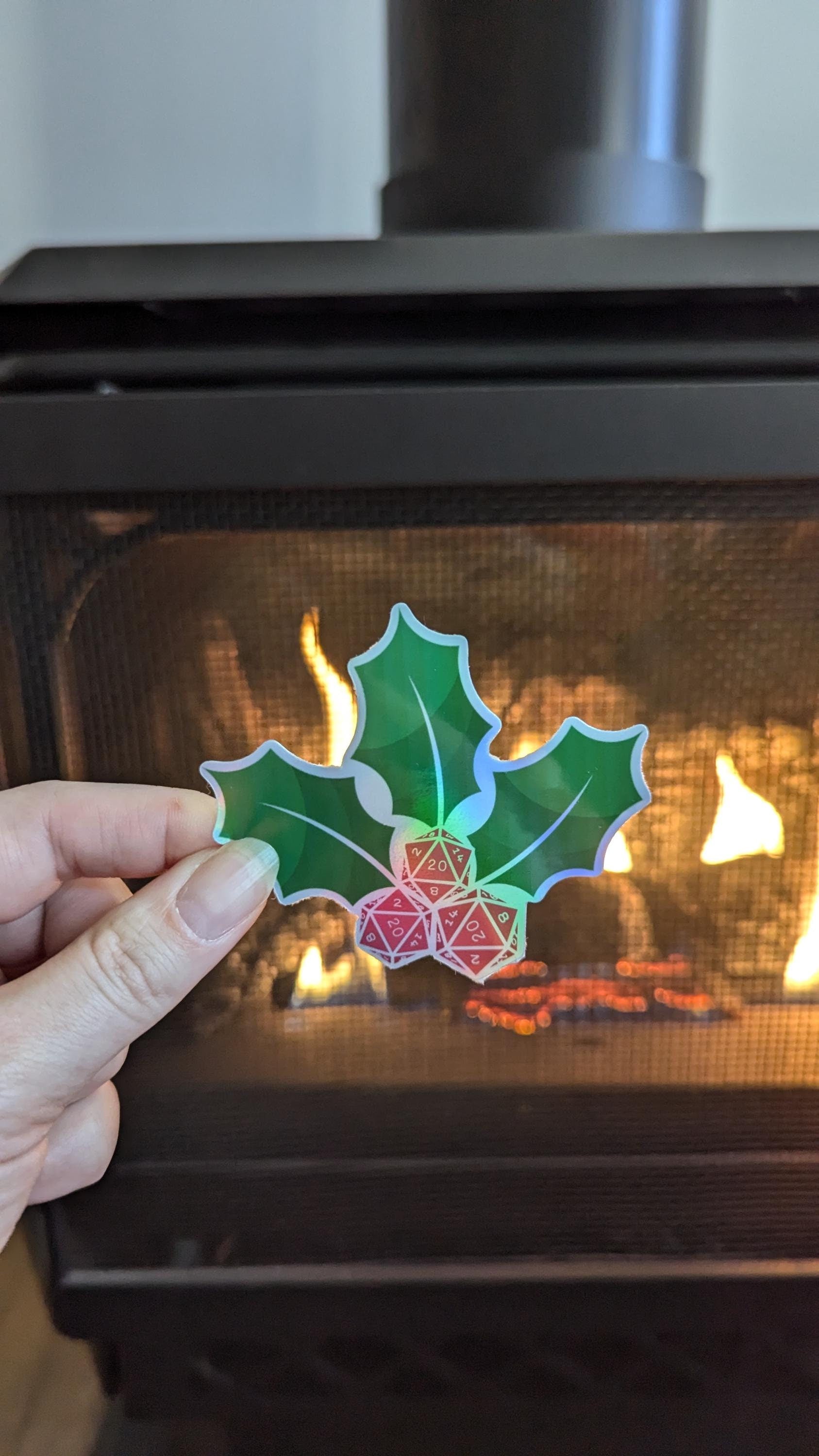 Merry Critmas mistletoe sticker