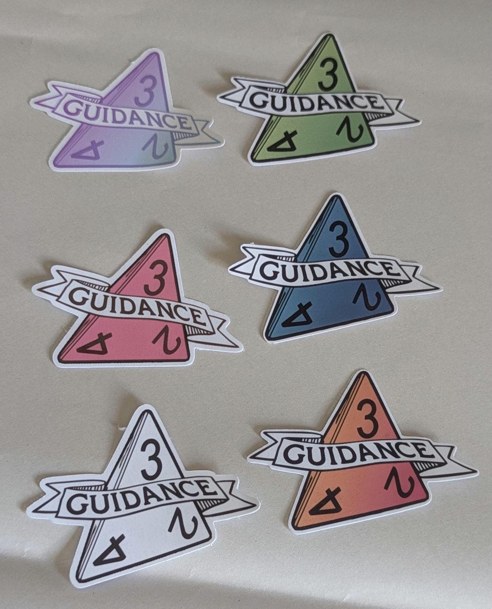 Guidance sticker