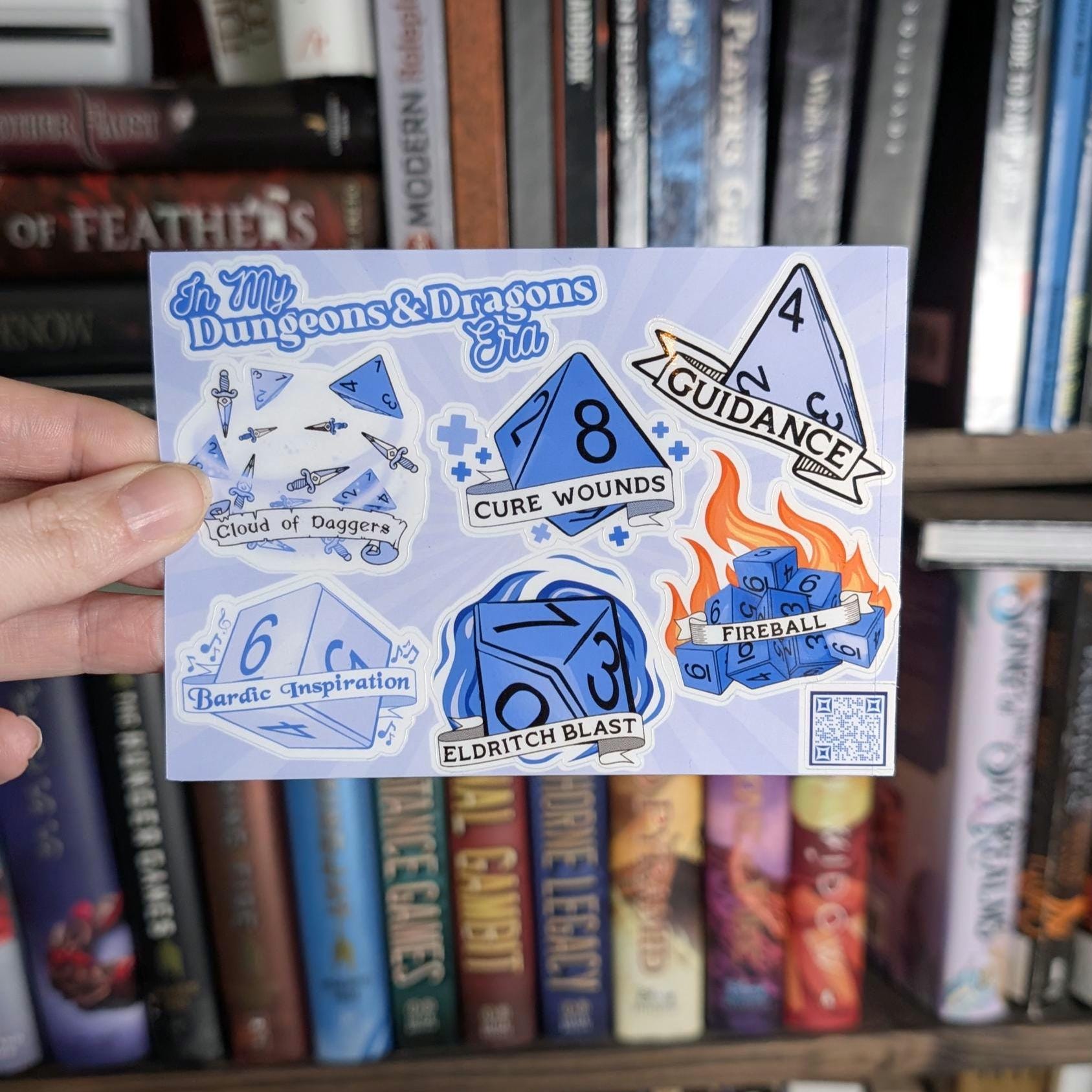 Dungeons and dragons sticker sheet