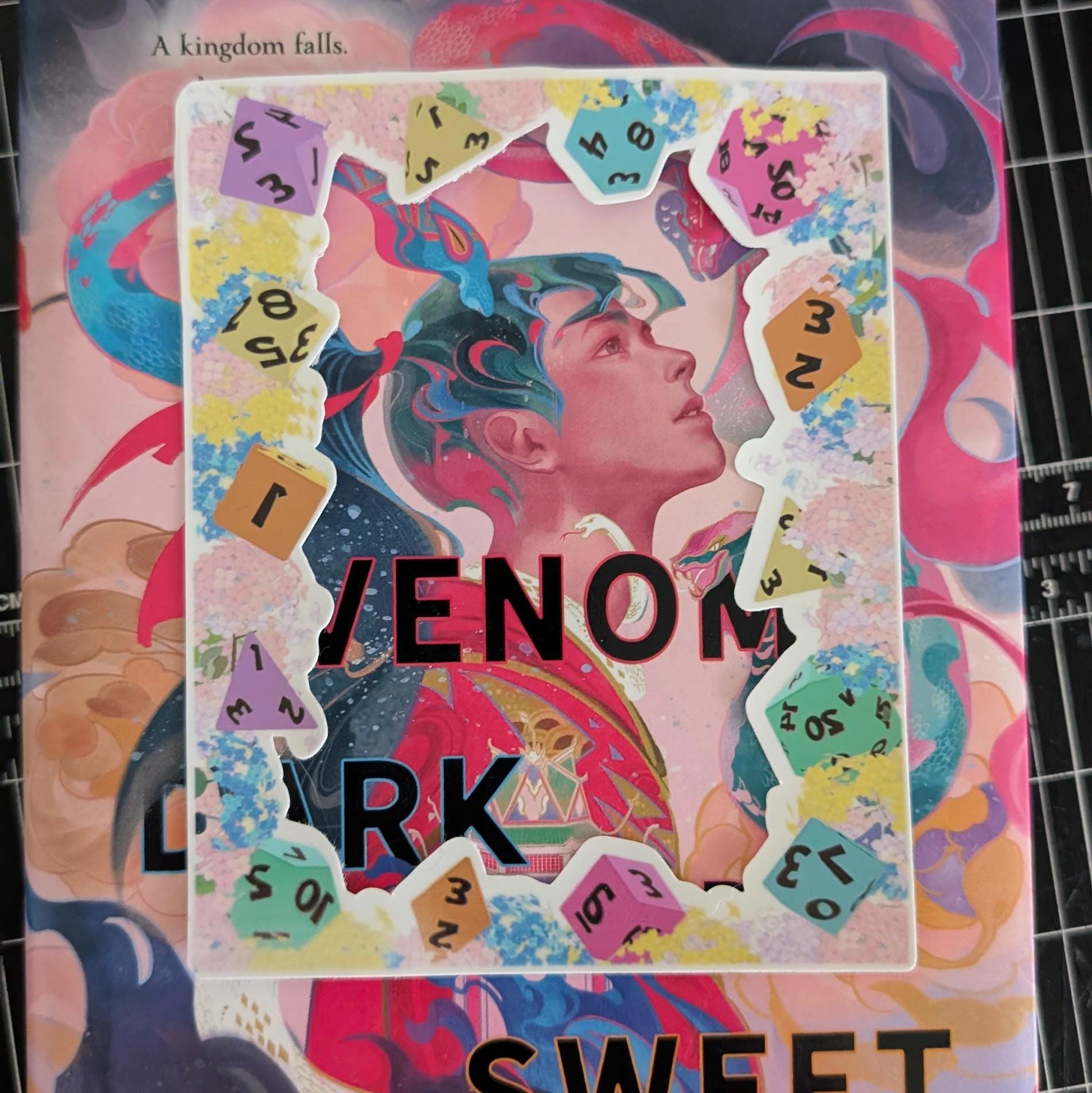 Dice and Flowers dnd character frame