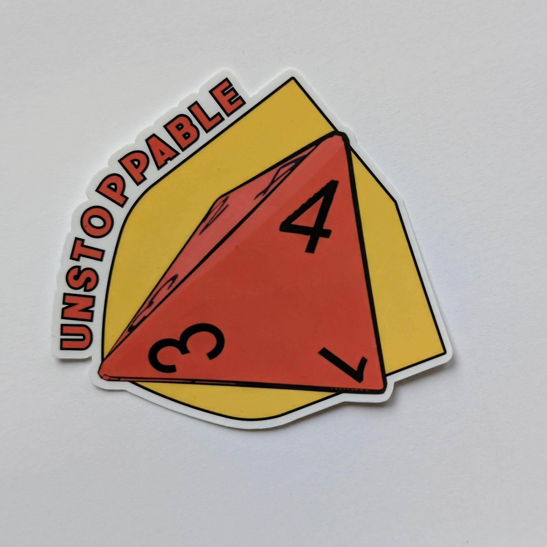 Daggerheart Guardian unstoppable ability sticker | Sparkle, holographic, glossy | 7 Colors, Critical roll