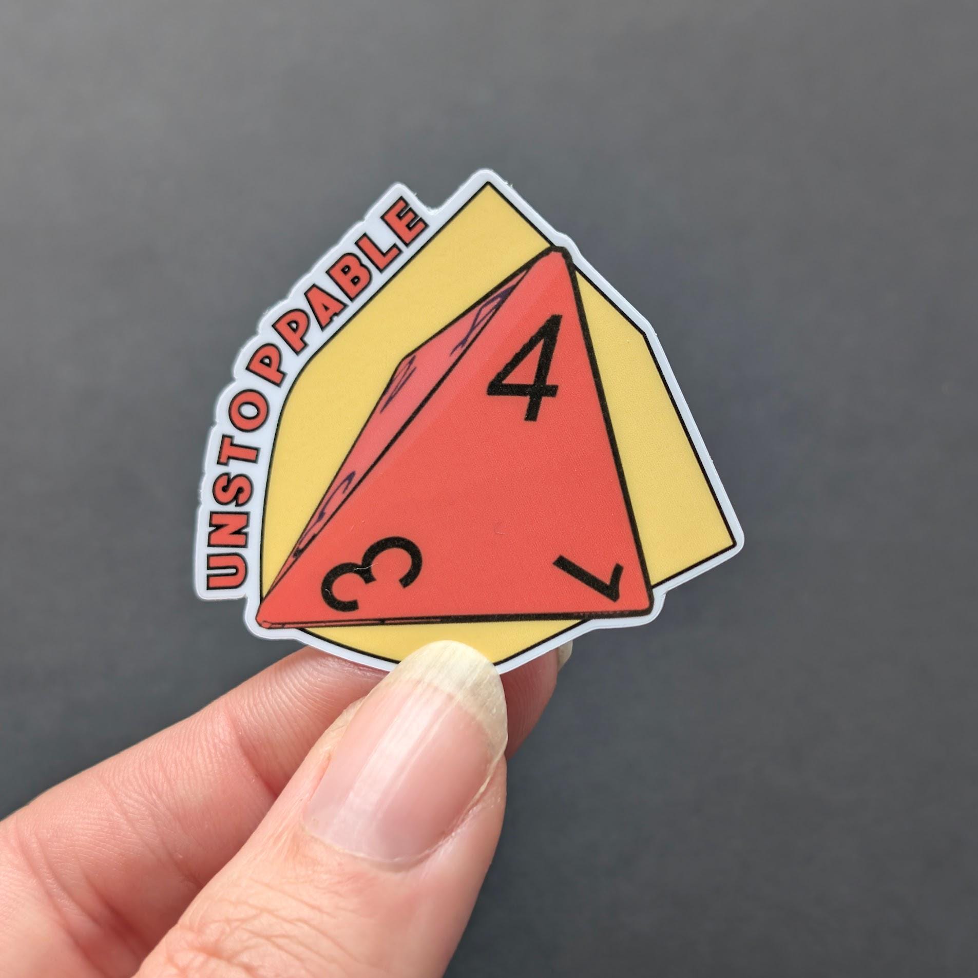 Daggerheart Guardian unstoppable ability sticker | Sparkle, holographic, glossy | 7 Colors, Critical roll