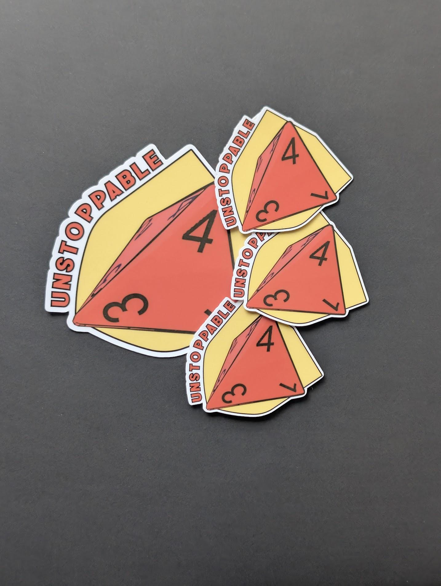Daggerheart Guardian unstoppable ability sticker | Sparkle, holographic, glossy | 7 Colors, Critical roll