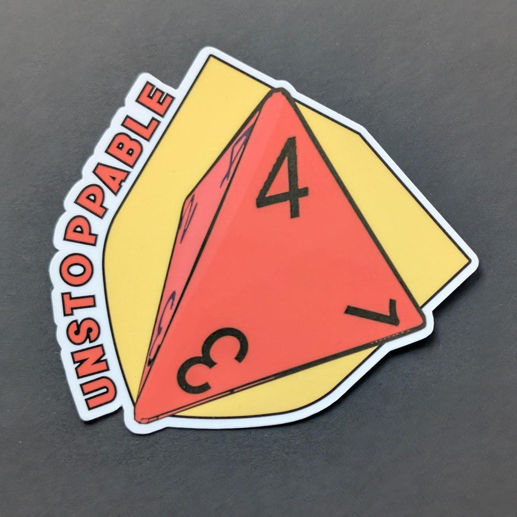Daggerheart Guardian unstoppable ability sticker | Sparkle, holographic, glossy | 7 Colors, Critical roll