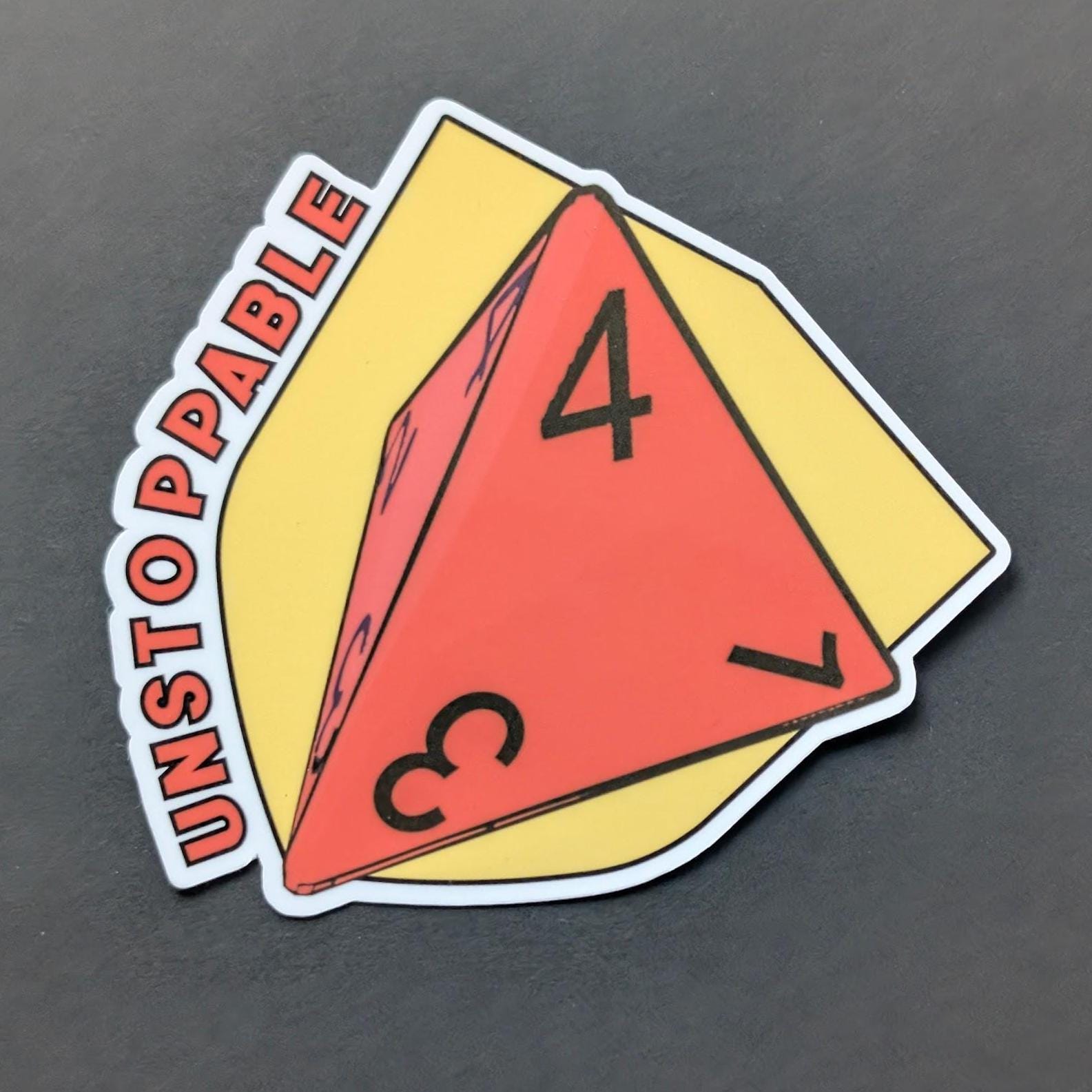 Daggerheart Guardian unstoppable ability sticker | Sparkle, holographic, glossy | 7 Colors, Critical roll